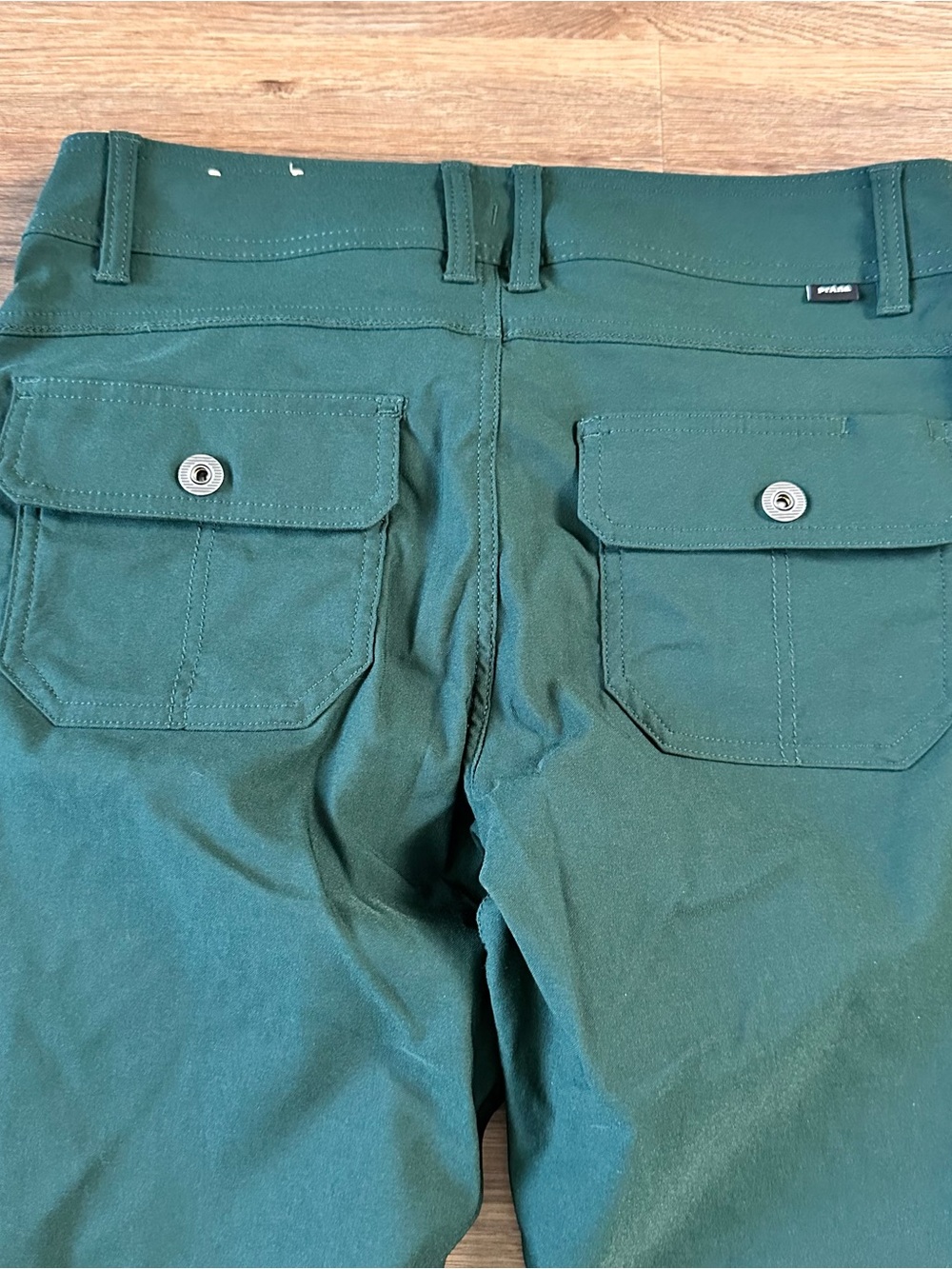 Prana Halle Straight Leg Pants Women 6 Green Hiking Stretch Mid Rise UPF Outdoor - Picture 13 of 13